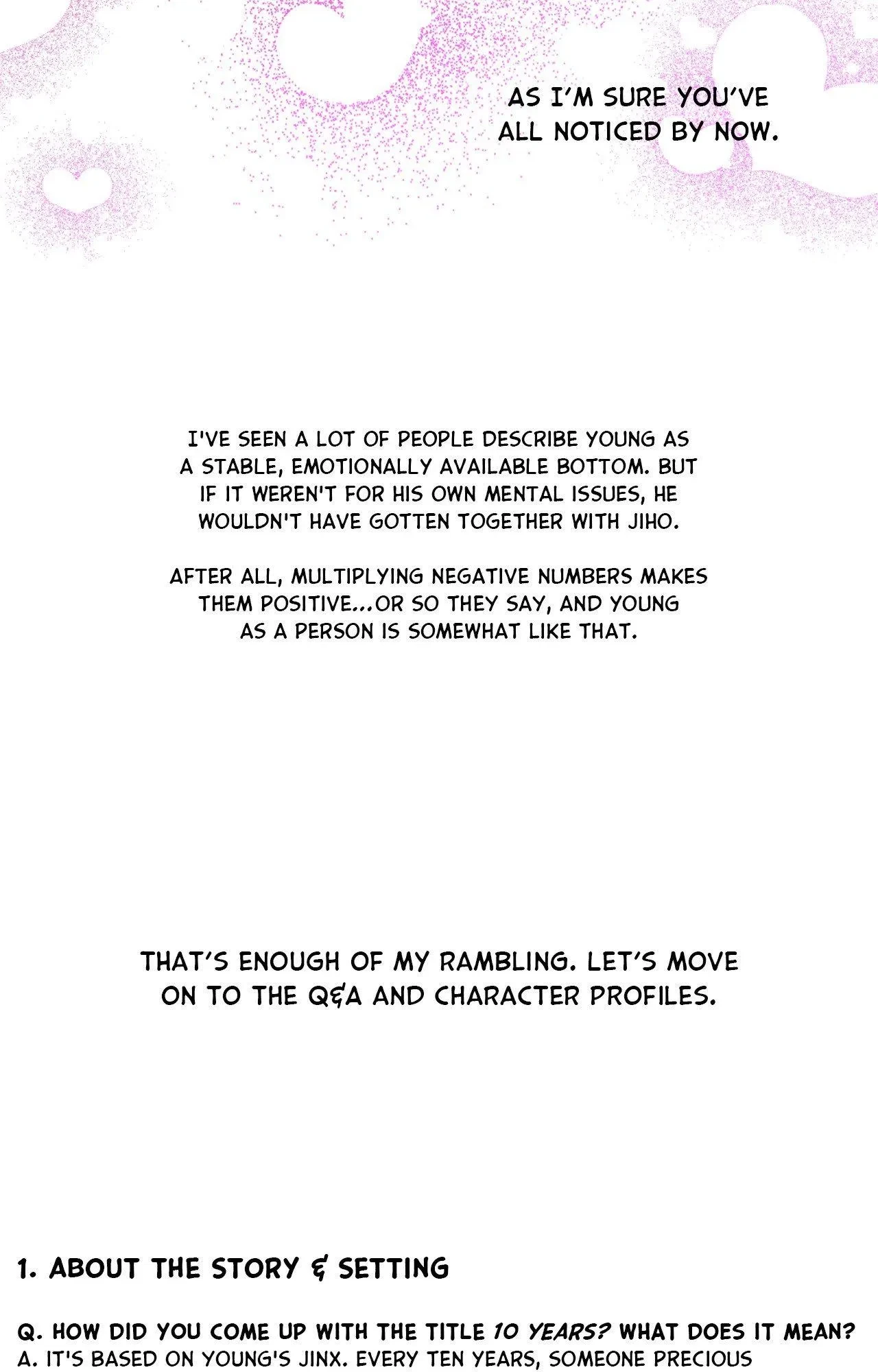 Extra. : Creator's Note, page 15