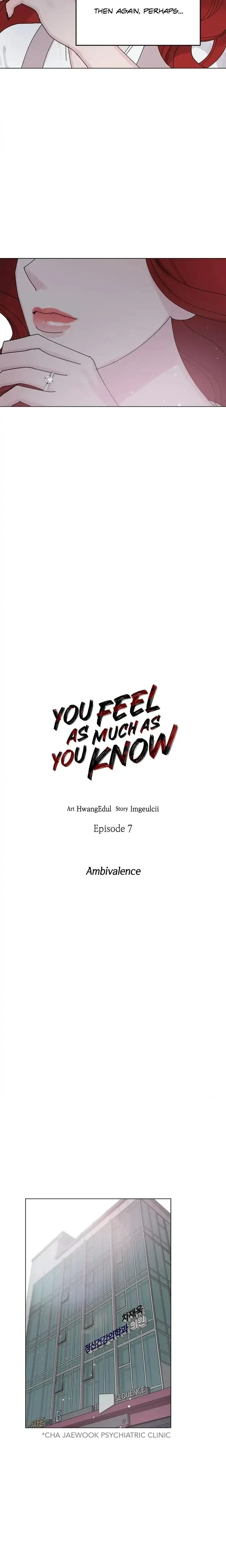You Feel As Much As You Know Chapter 7, page 7