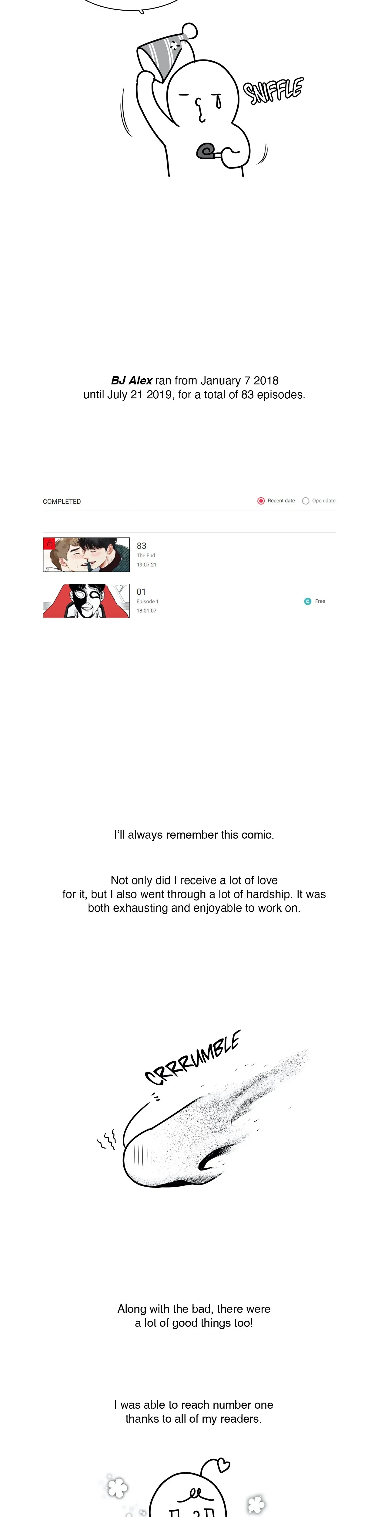 BJ Alex Chapter 83x1 - Creator's Note, page 2