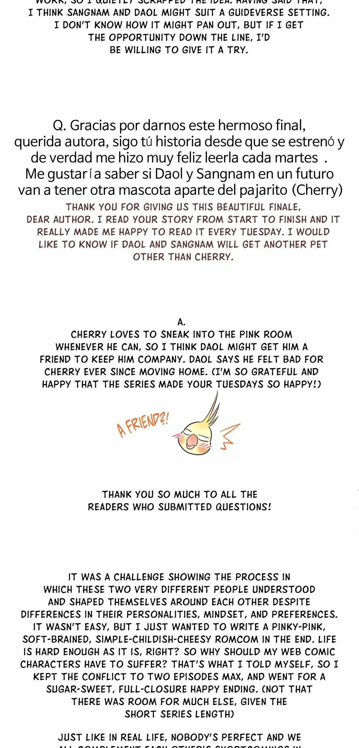 Extra. : Creator's Note, page 10