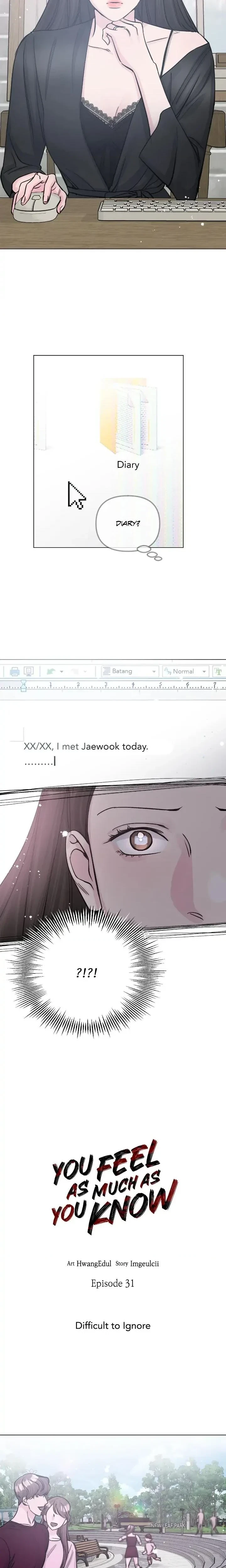You Feel As Much As You Know Chapter 31, page 6