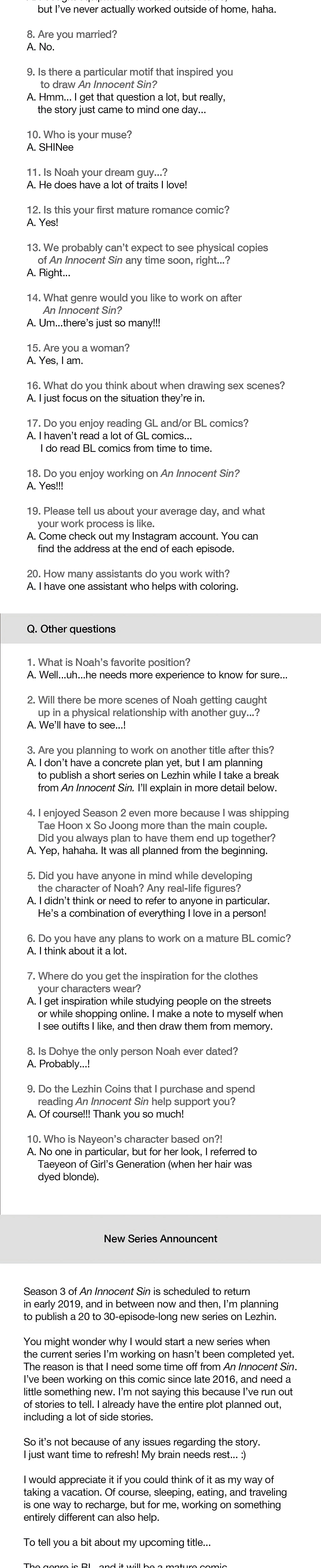 Chapter 77.5 - Season 2 Creator's Note, page 2