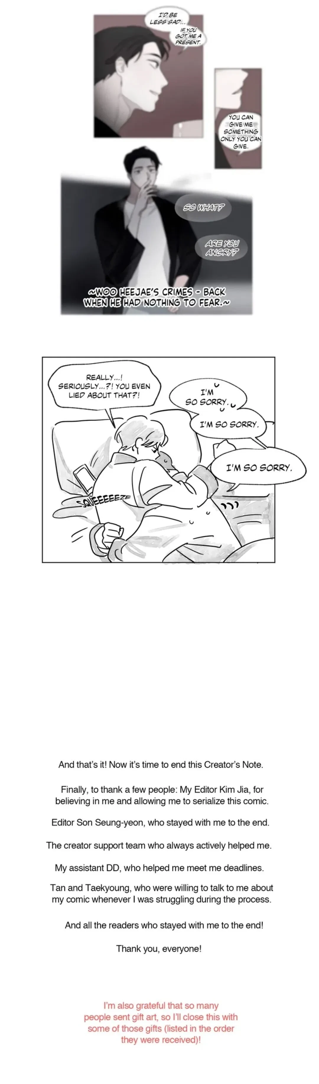 Epilogue : Creator's Note, page 19