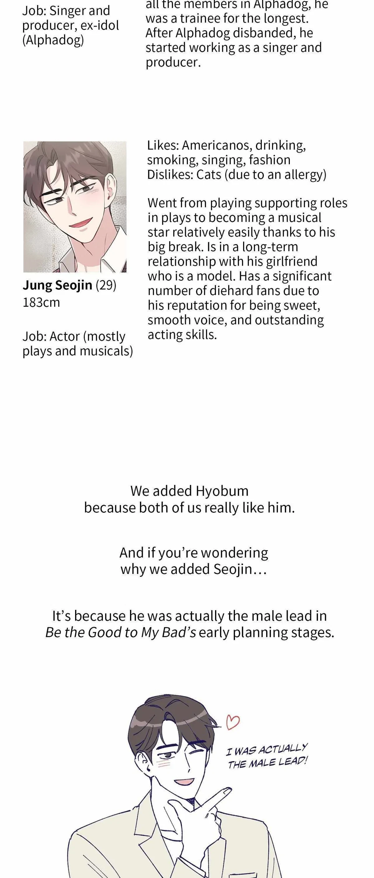 Be The Good To My Bad Extra. : Creator's Note, page 3