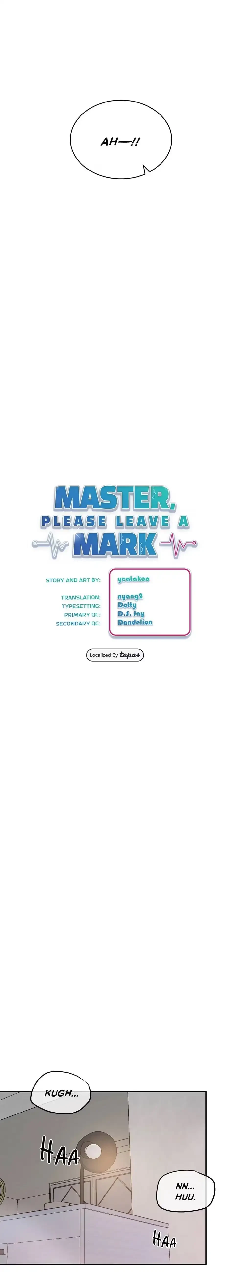 Master, Please Leave A Mark Chapter 29, page 6