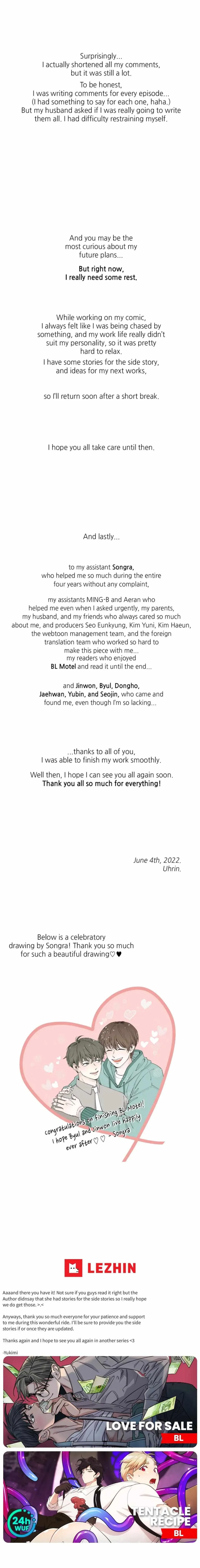 Afterword. : Creator's Note, page 5