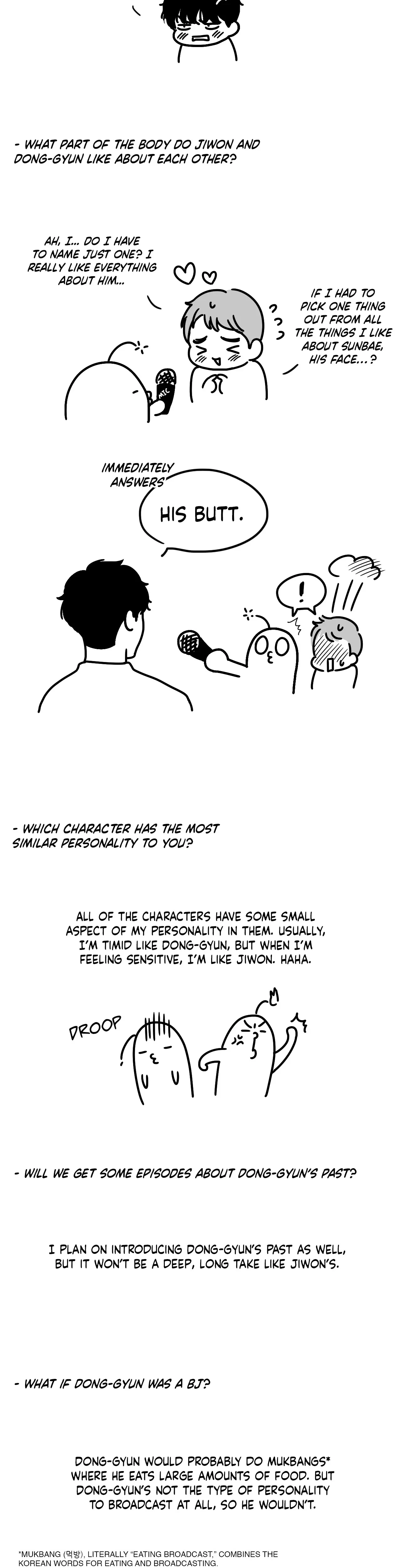 BJ Alex Chapter 51x1 - 1st Year Anniversary Q&A, page 10