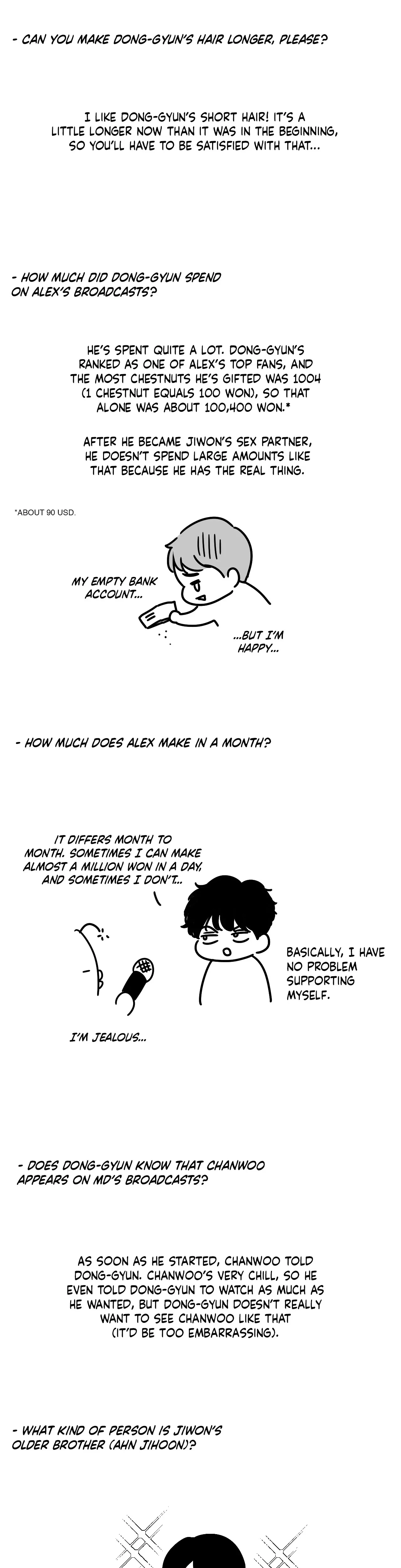BJ Alex Chapter 51x1 - 1st Year Anniversary Q&A, page 11