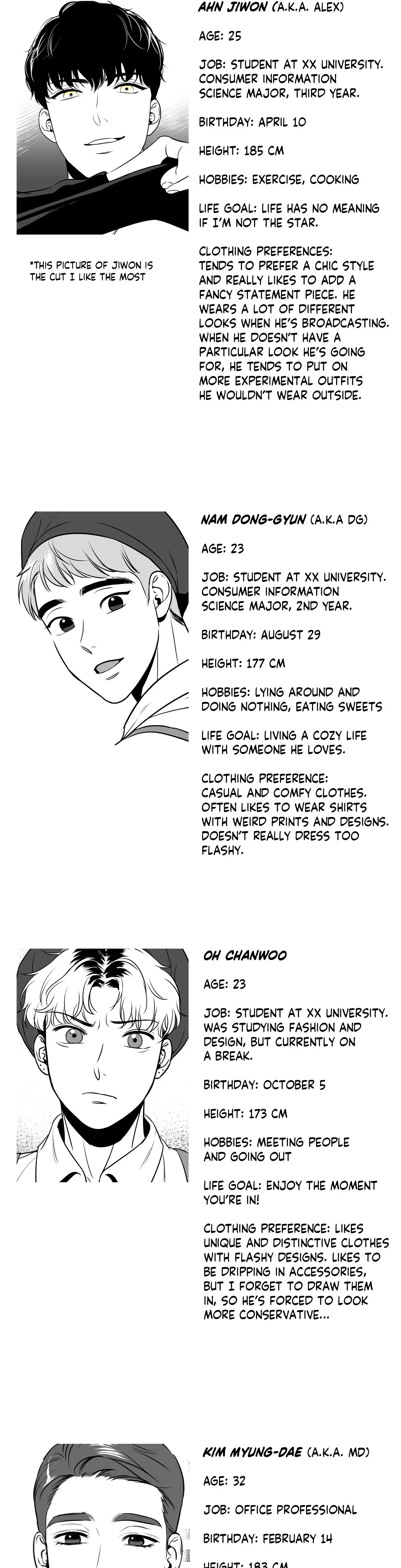 BJ Alex Chapter 51x1 - 1st Year Anniversary Q&A, page 6
