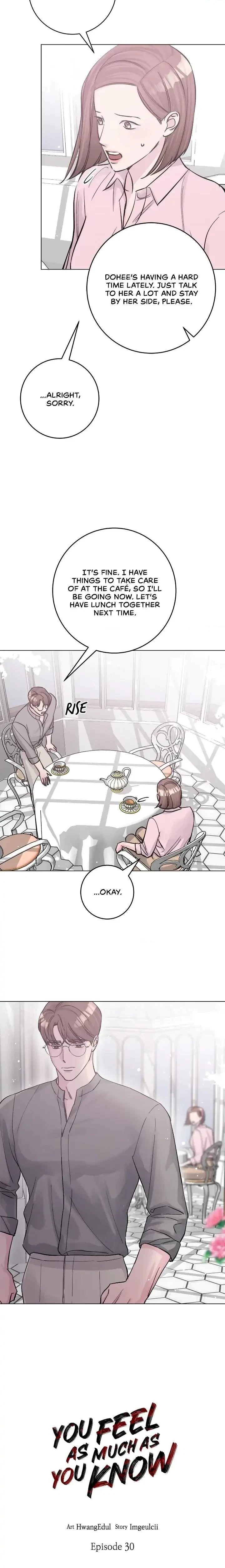 You Feel As Much As You Know Chapter 30, page 4
