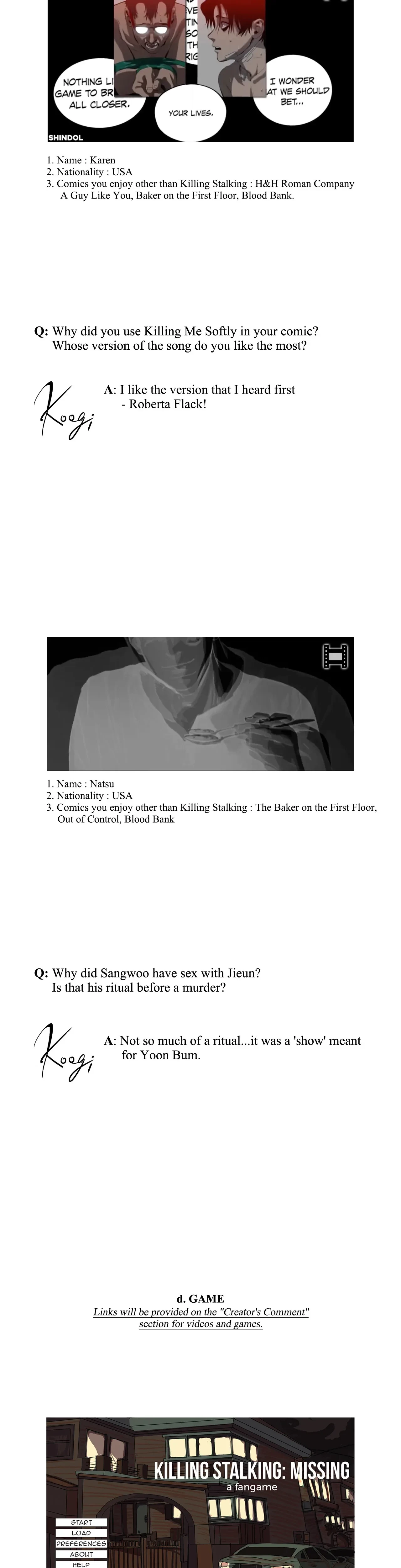 Chapter 19x3 - Killing Stalking Fan Event Pt. 2, page 10