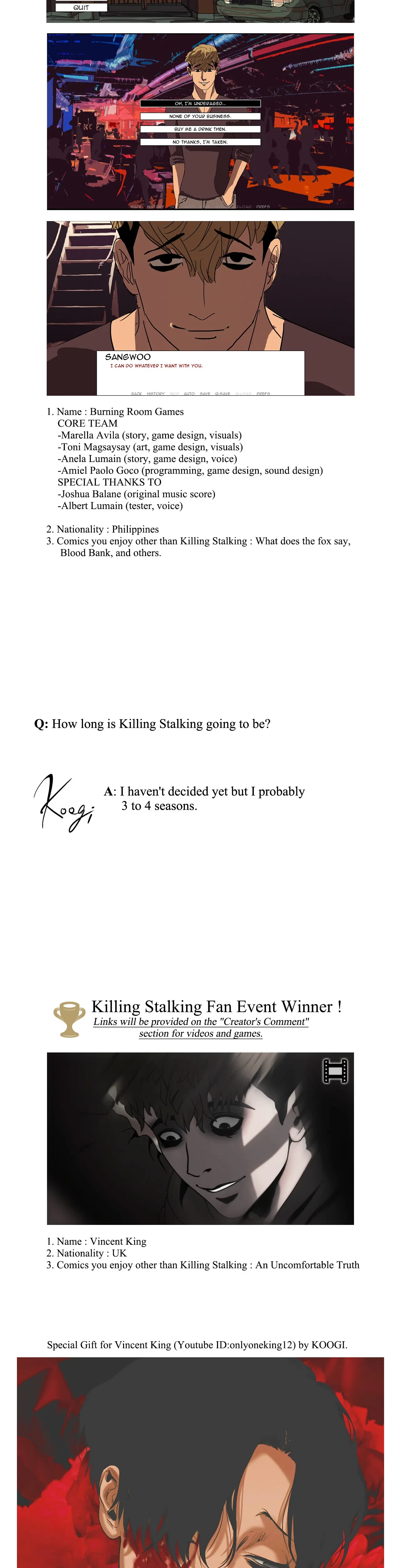 Chapter 19x3 - Killing Stalking Fan Event Pt. 2, page 11