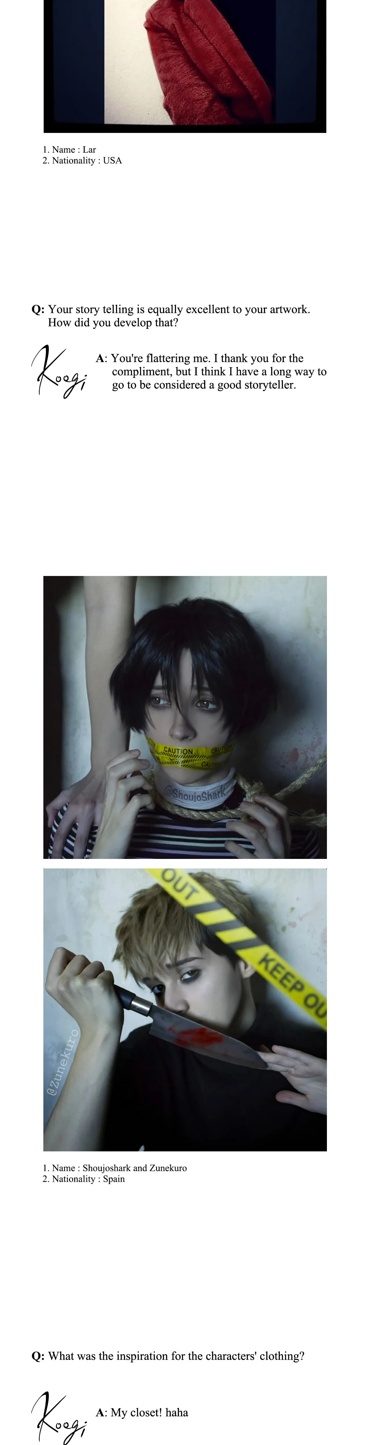 Chapter 19x3 - Killing Stalking Fan Event Pt. 2, page 5