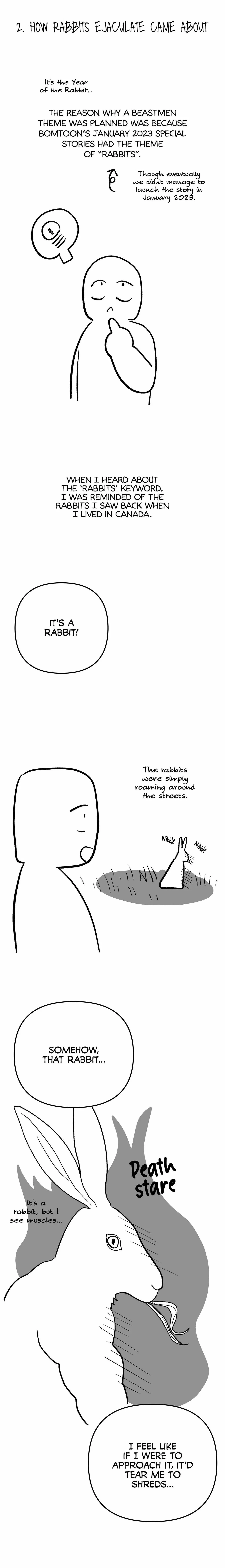 Rabbits Ejaculate In 3 Seconds Afterword. : Author's Review, page 12