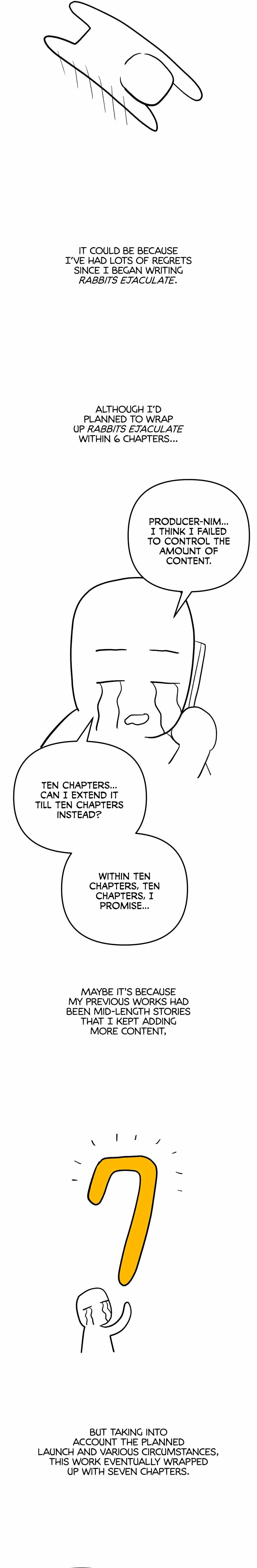 Rabbits Ejaculate In 3 Seconds Afterword. : Author's Review, page 14