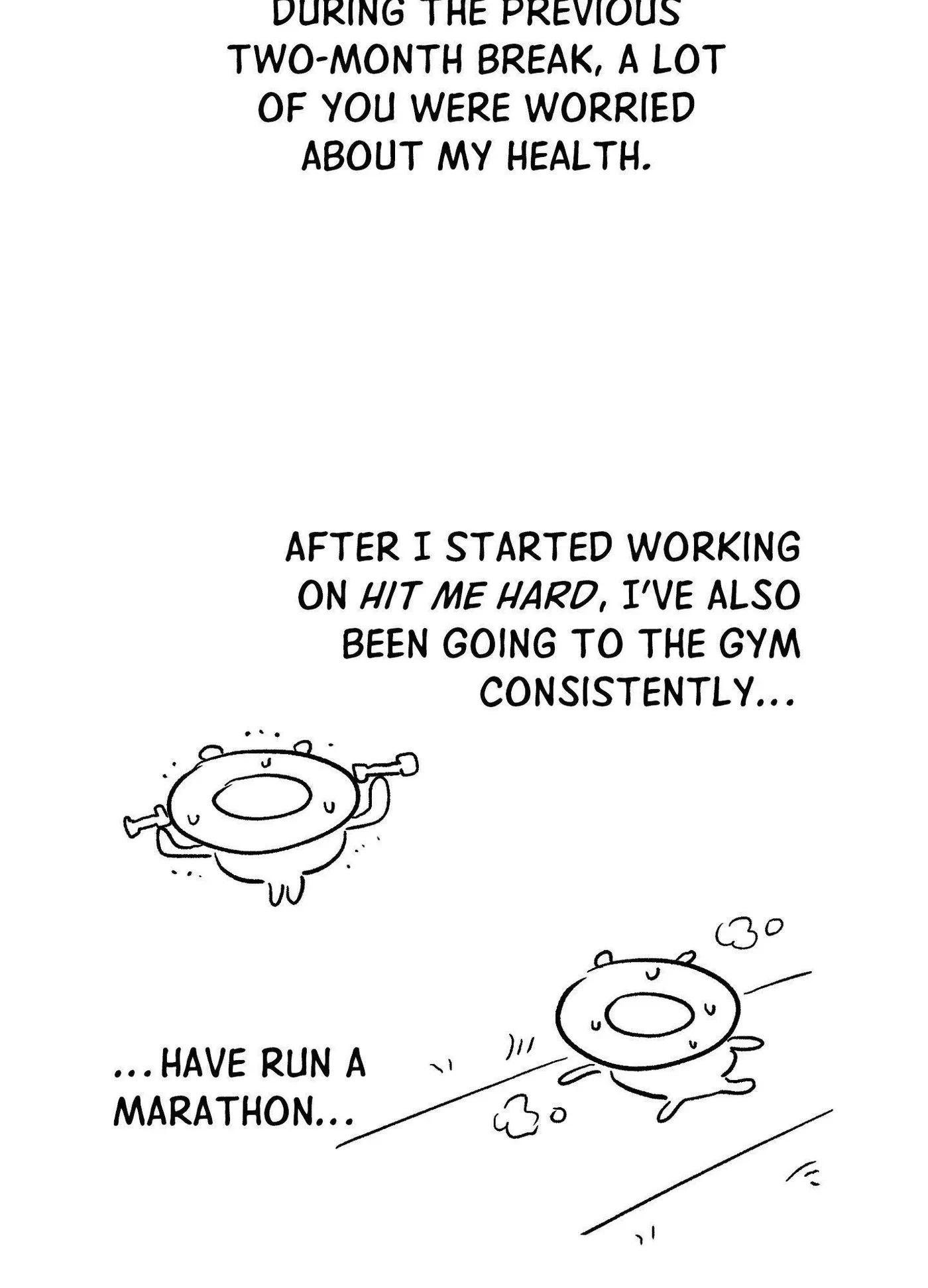 Hit Me Hard Extra. : Creator's Note 2, page 11