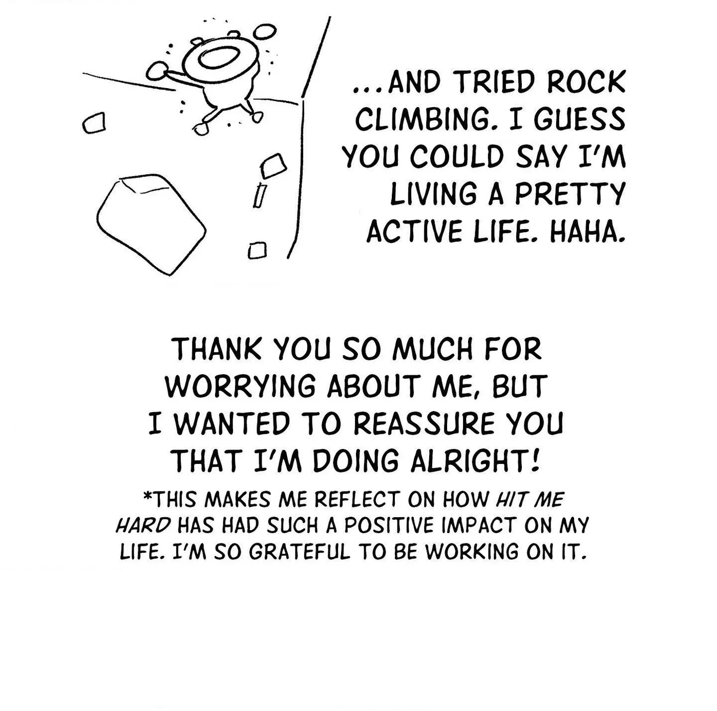 Hit Me Hard Extra. : Creator's Note 2, page 12