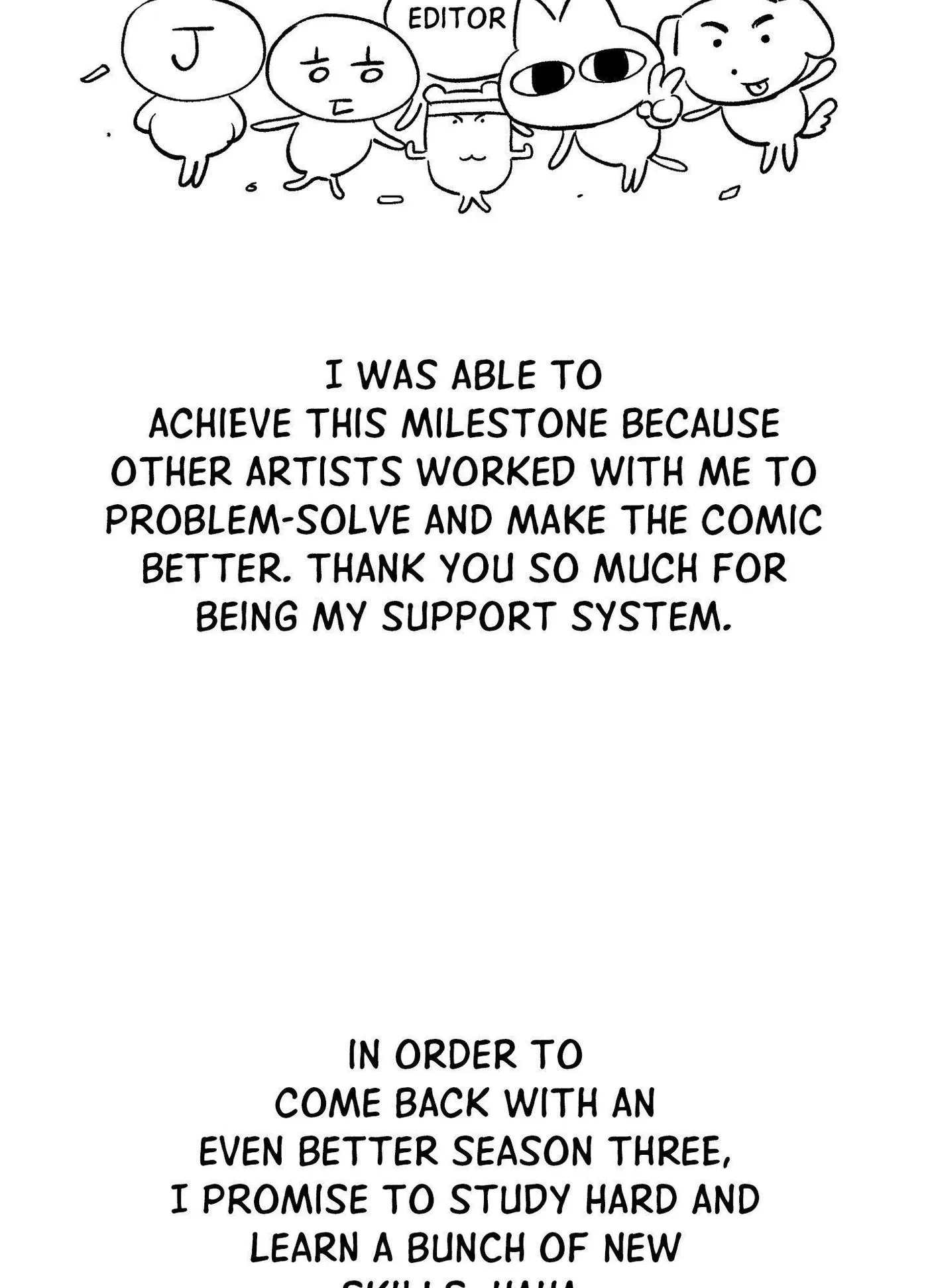 Hit Me Hard Extra. : Creator's Note 2, page 9