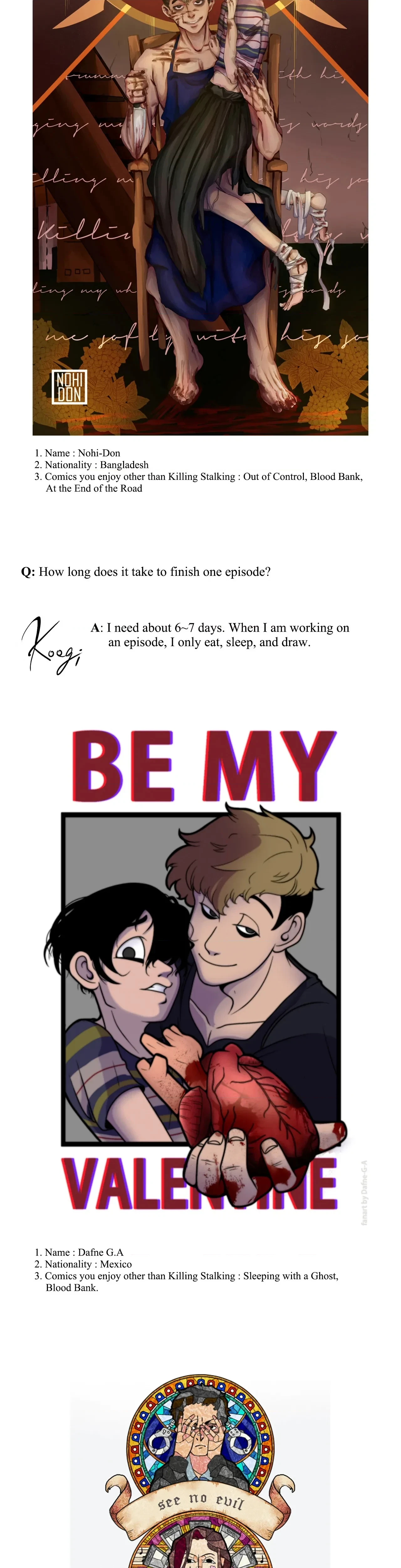 Chapter 19x2 - Killing Stalking Fan Event Pt. 1, page 4