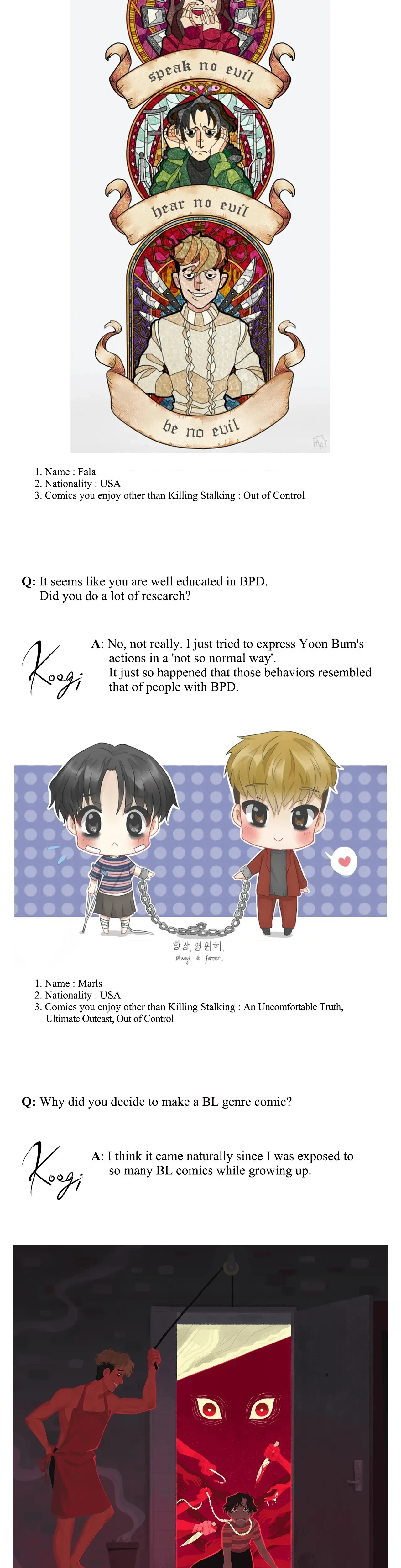 Chapter 19x2 - Killing Stalking Fan Event Pt. 1, page 5
