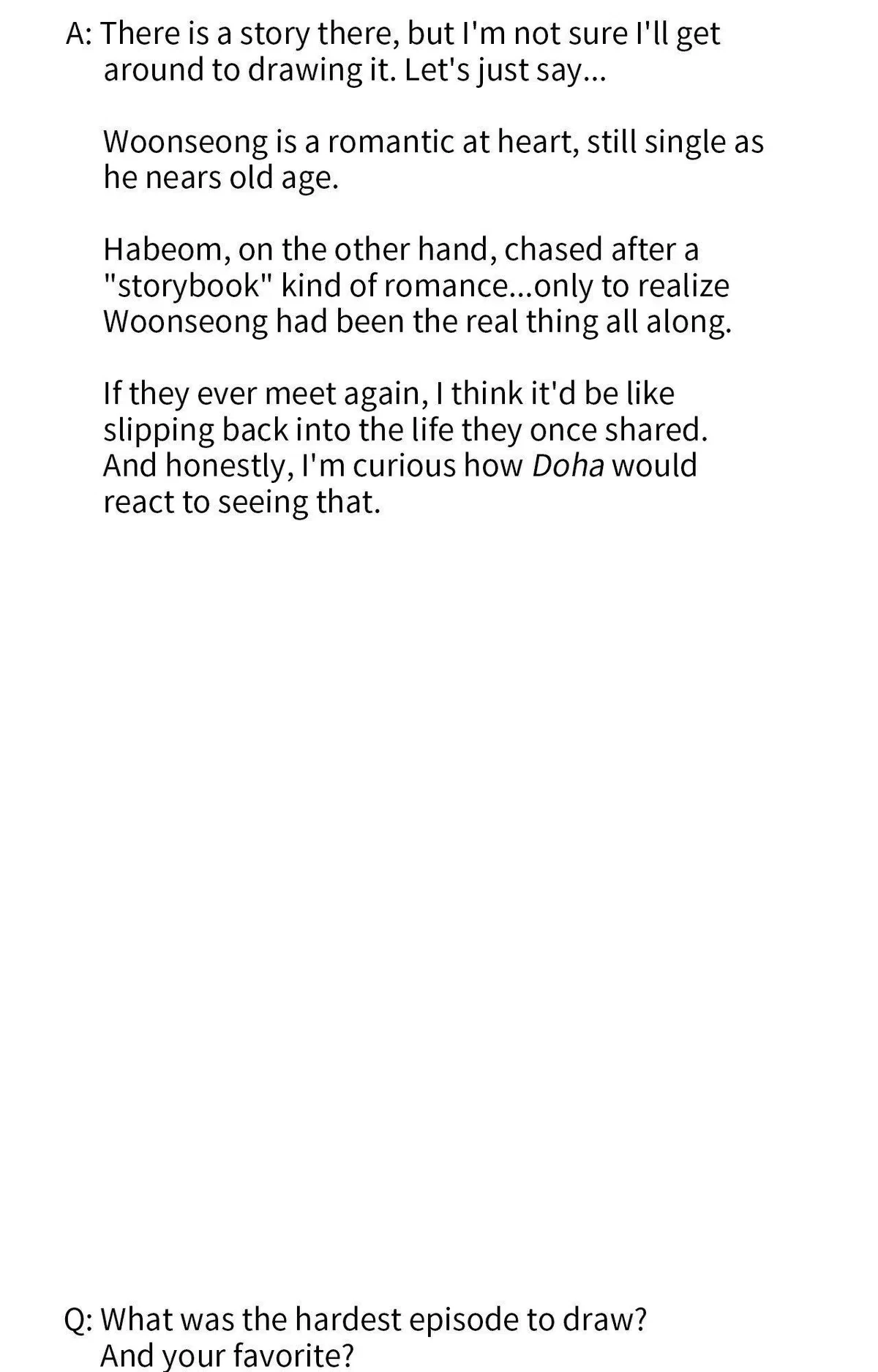 Extra. : Creator's Note 1, page 39