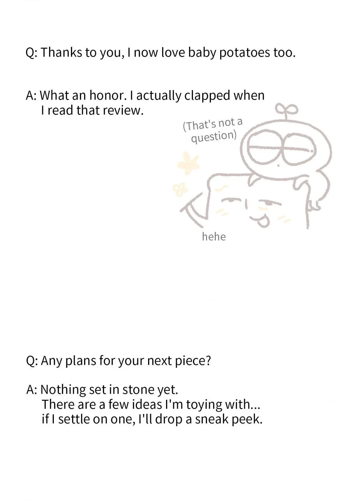 Extra. : Creator's Note 1, page 41