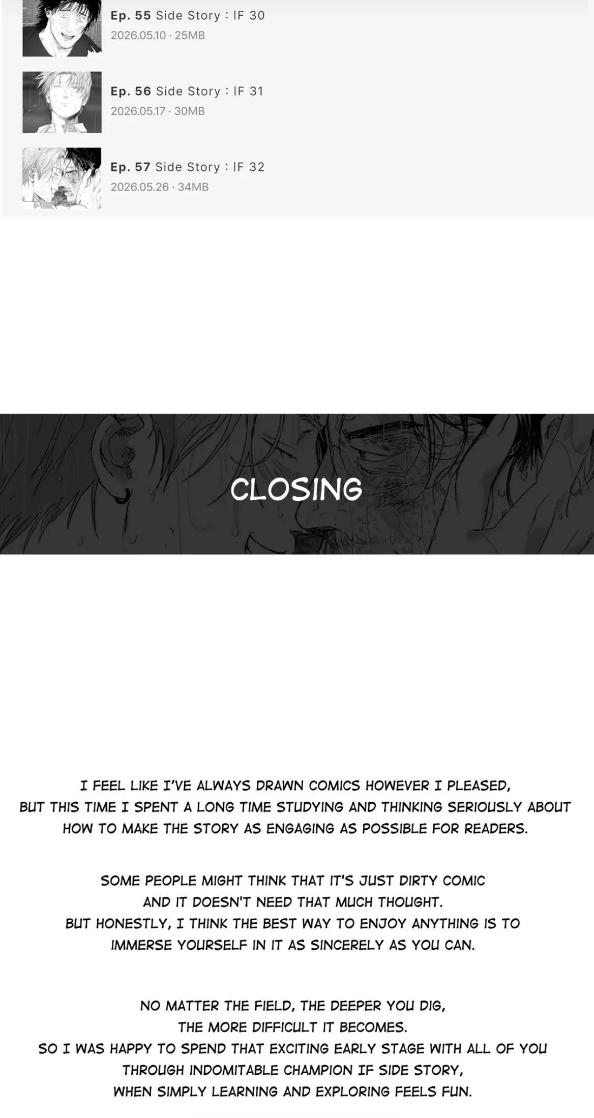 Afterword. : Side Story : IF Afterword, page 18