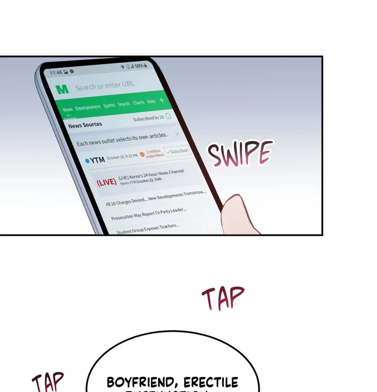 Mr. Sangtae's Misfortune Chapter 25.5, page 89