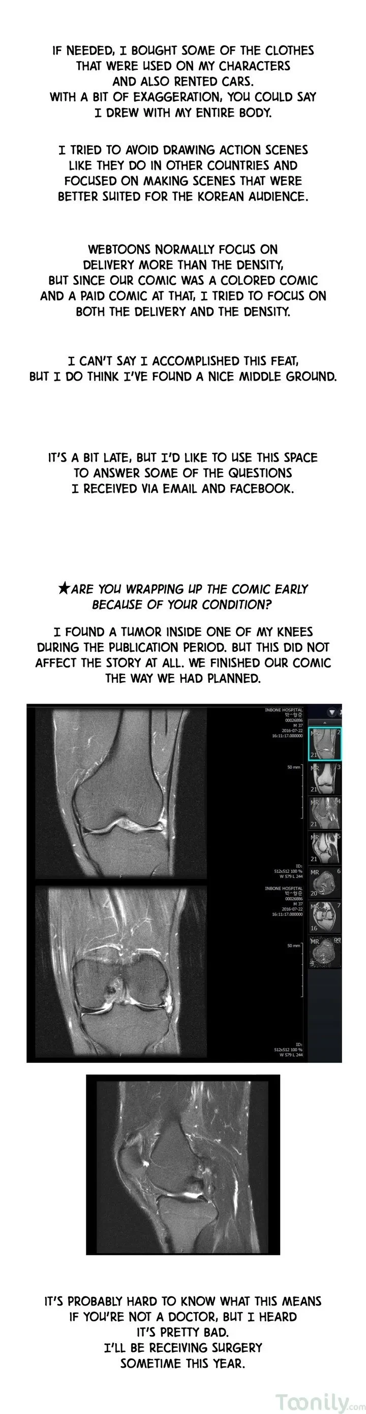 Creator's Note, page 5
