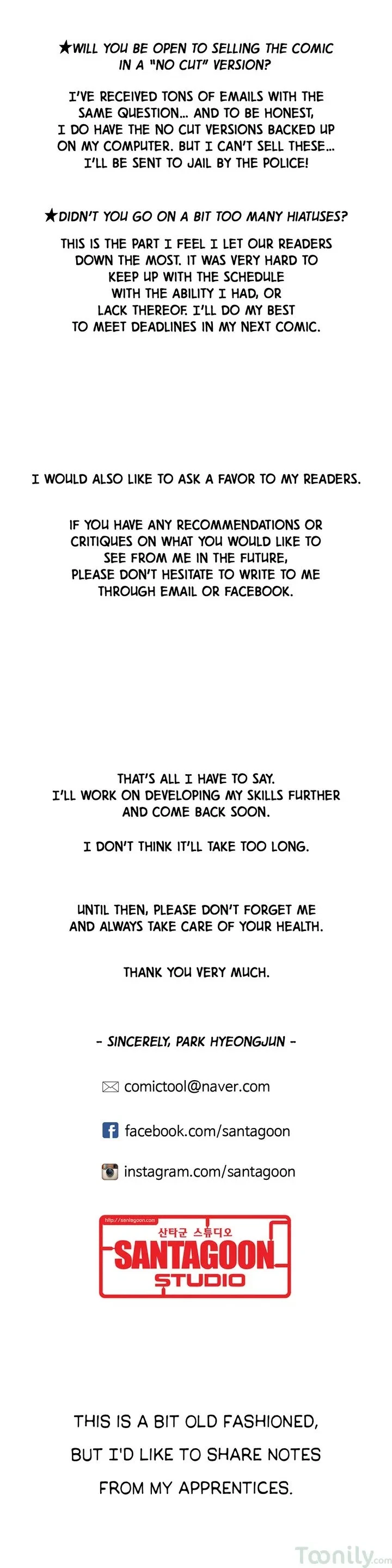 Creator's Note, page 6