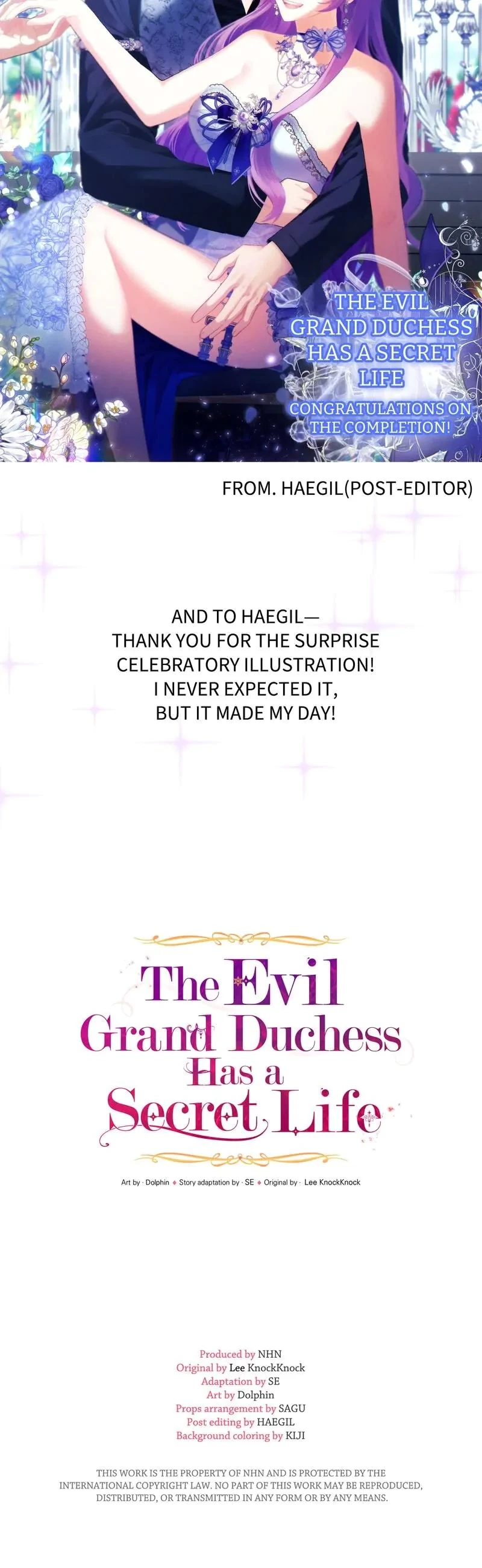 The Evil Grand Duchess Has A Secret Life Chapter 93x1 - Author Message, page 2