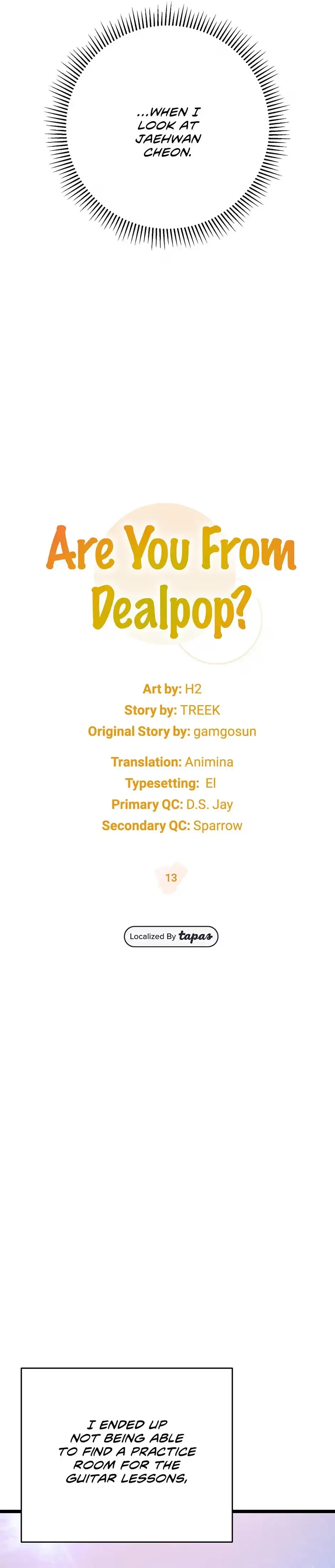 Are You From Dealpop? Chapter 13, page 14