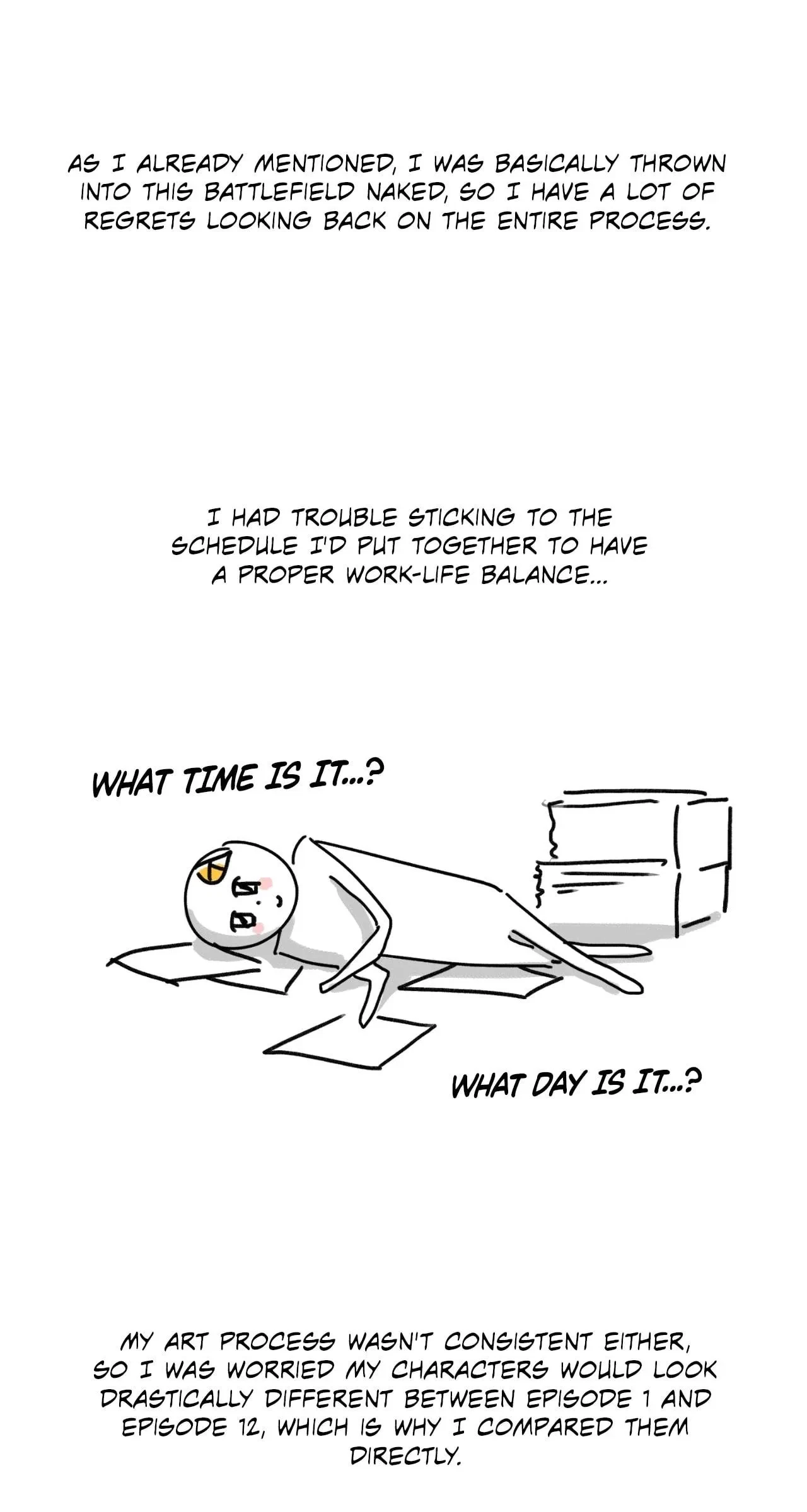 Slip Up Extra. : Creator's Note, page 19