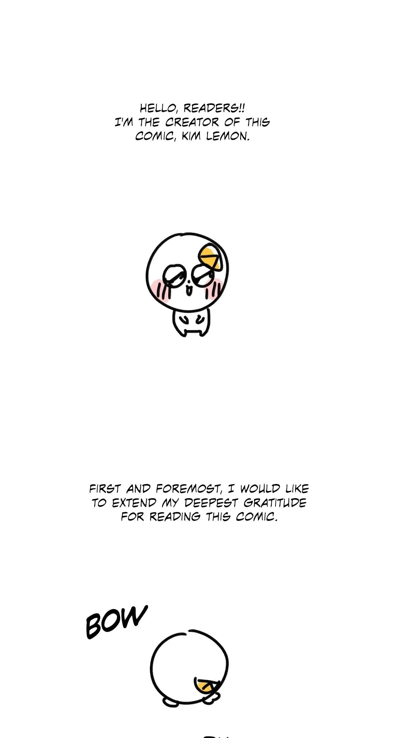 Slip Up Extra. : Creator's Note, page 2