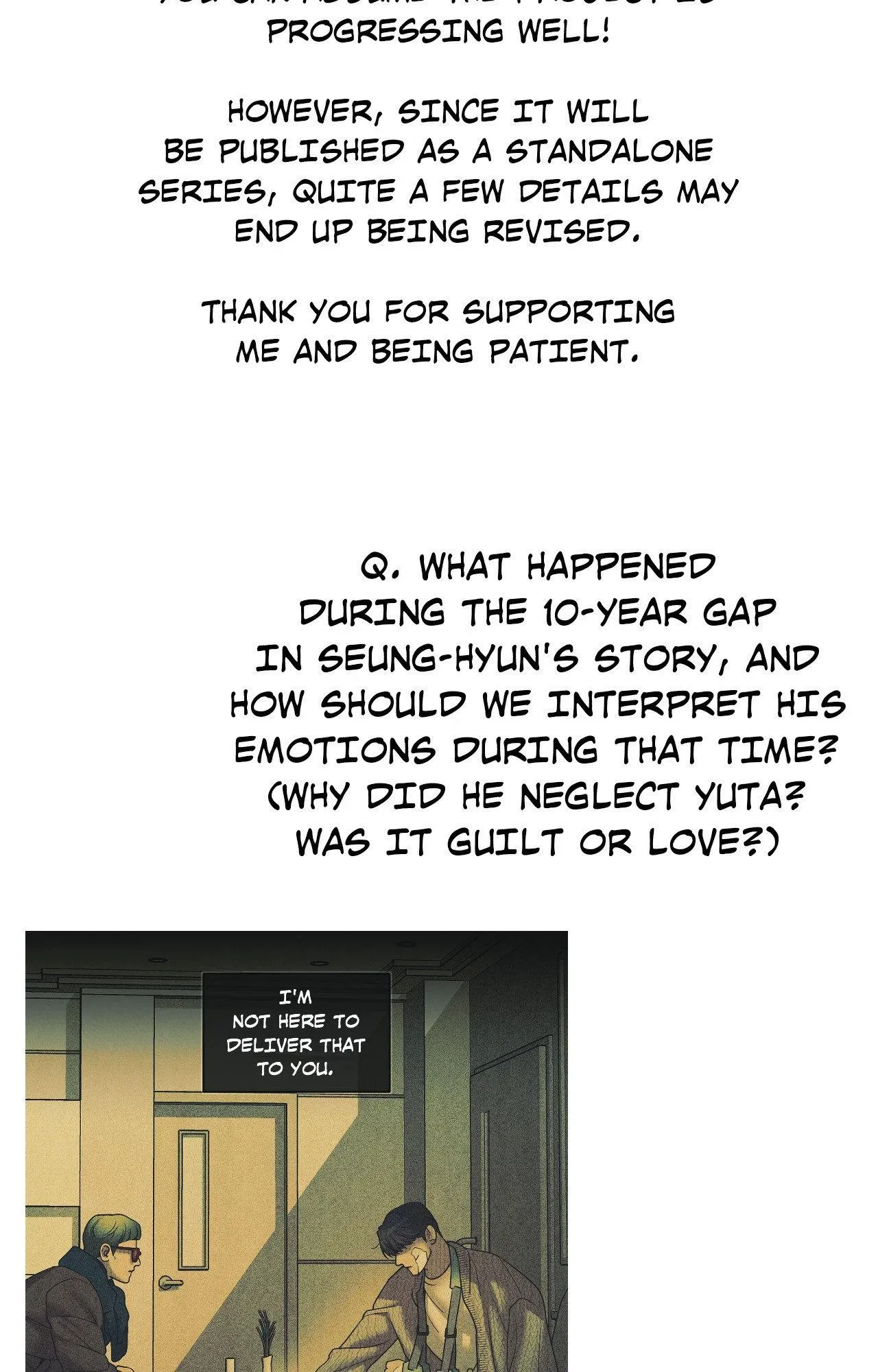 Extra. : Creator's Note, page 21