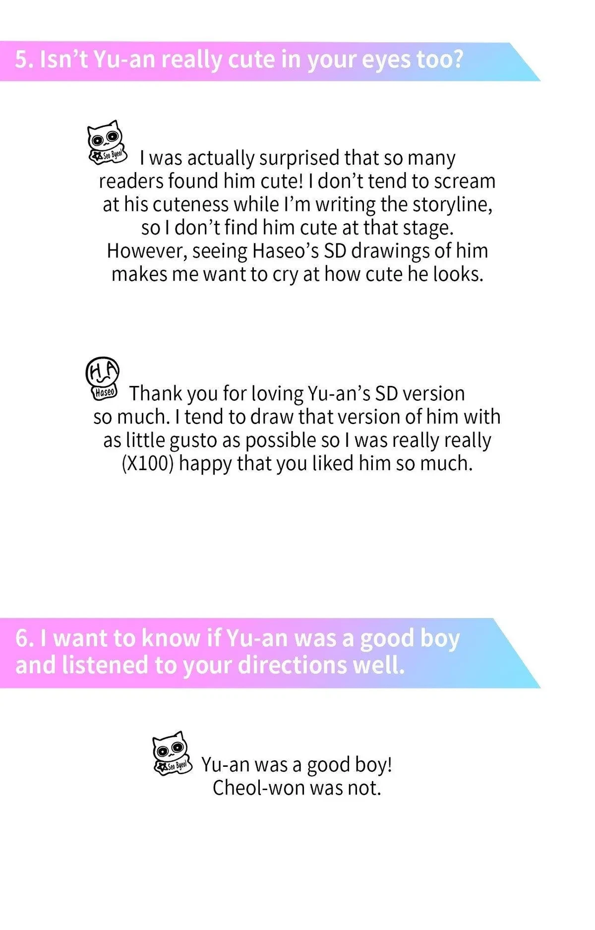 Extra. : Creator's Note, page 29
