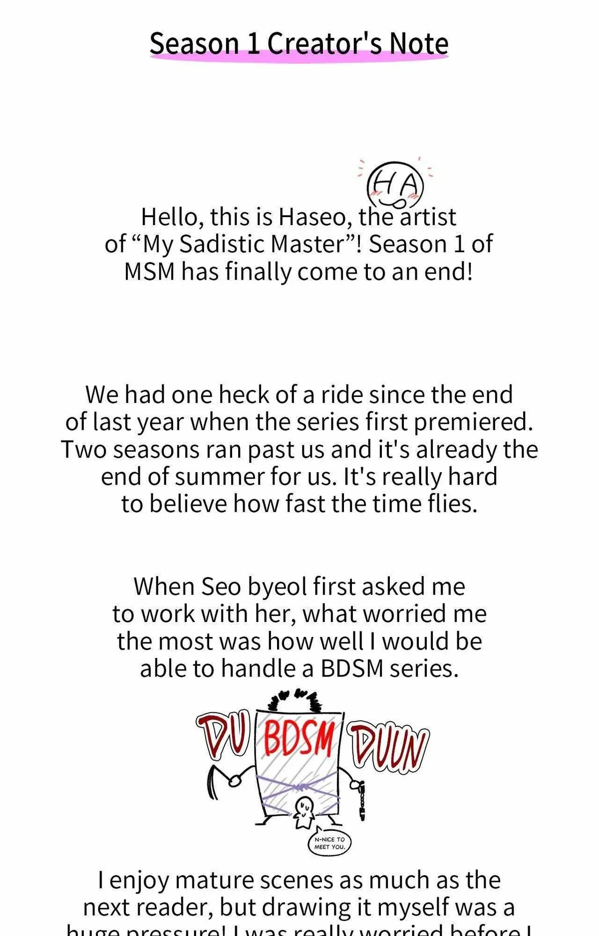 Extra. : Creator's Note, page 3
