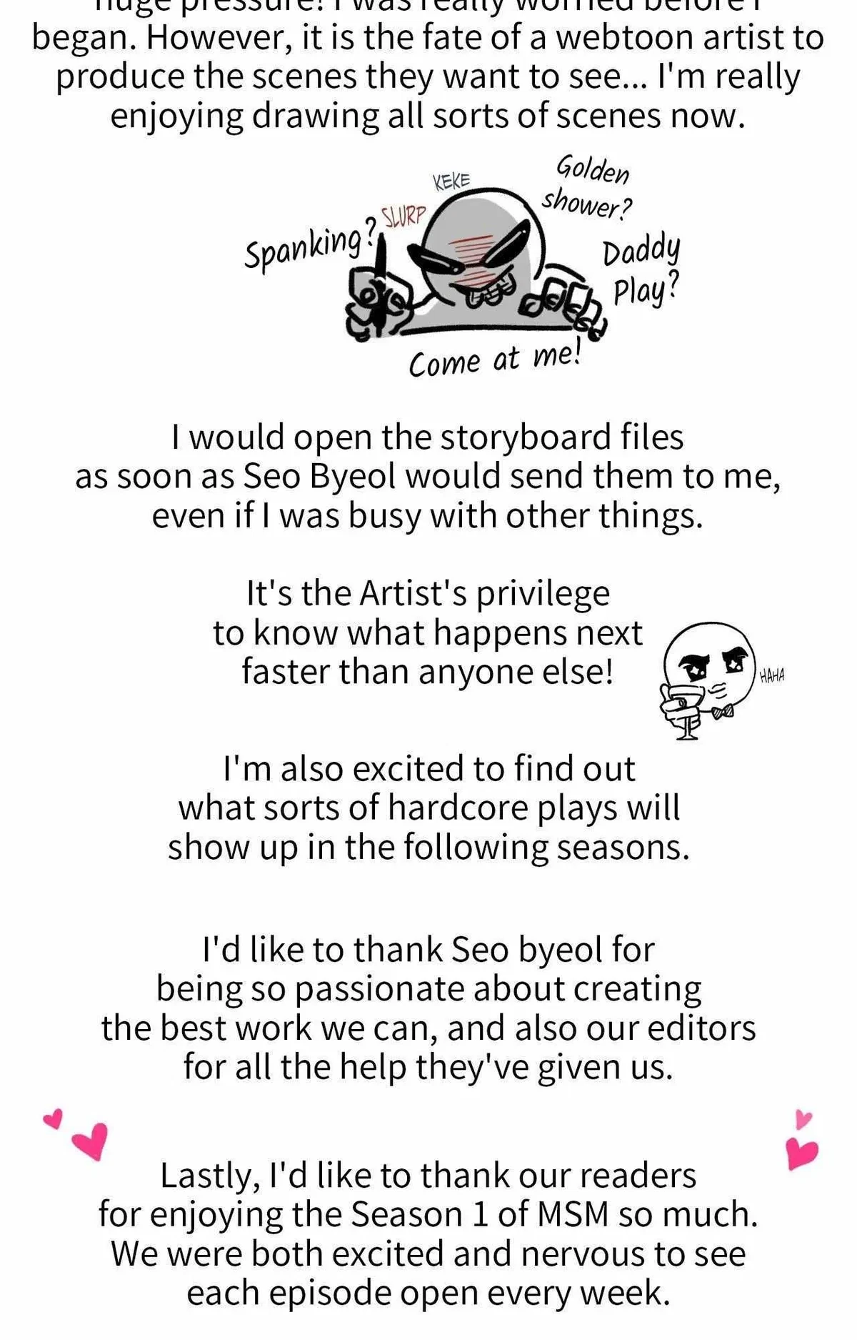 Extra. : Creator's Note, page 4