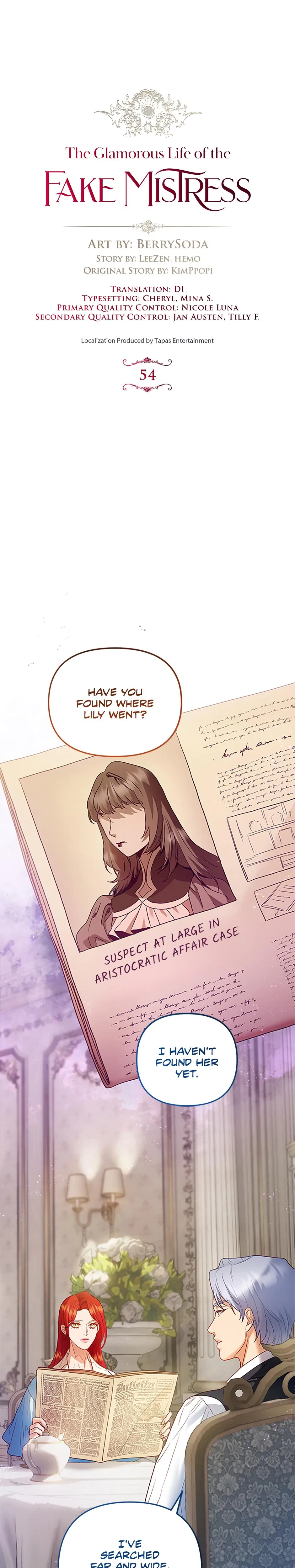 The Glamorous Life Of The Fake Mistress Chapter 54, page 3
