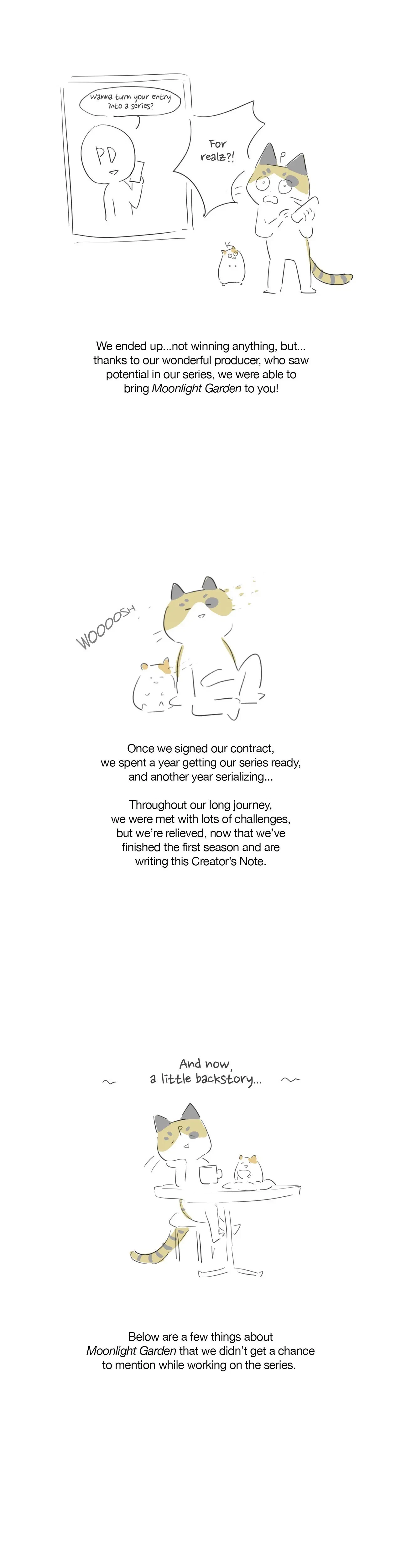 Moonlight Garden Chapter 47x1 - Season 1 Creator's Note, page 2