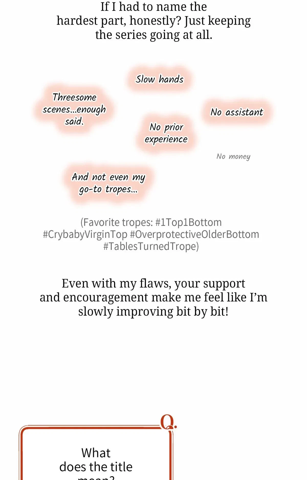 Extra. : Creator's Note, page 26
