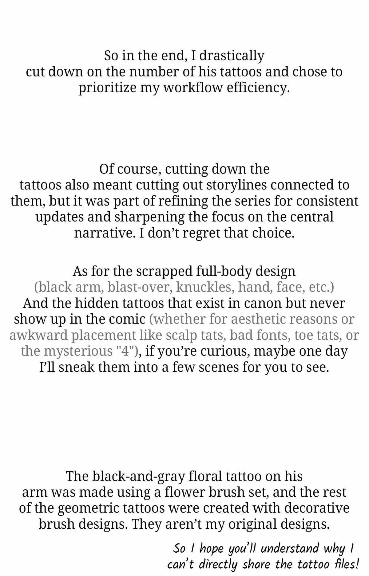 Extra. : Creator's Note, page 80