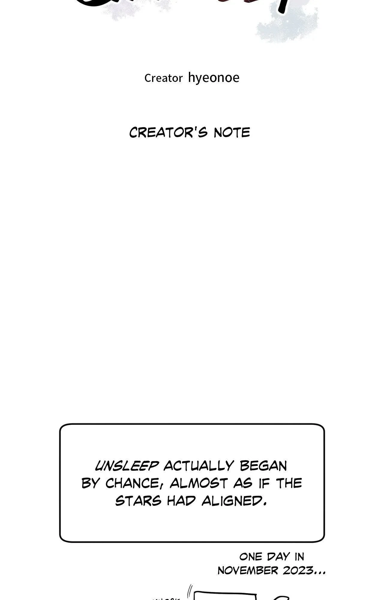 Afterword. : Creator’s Note, page 12