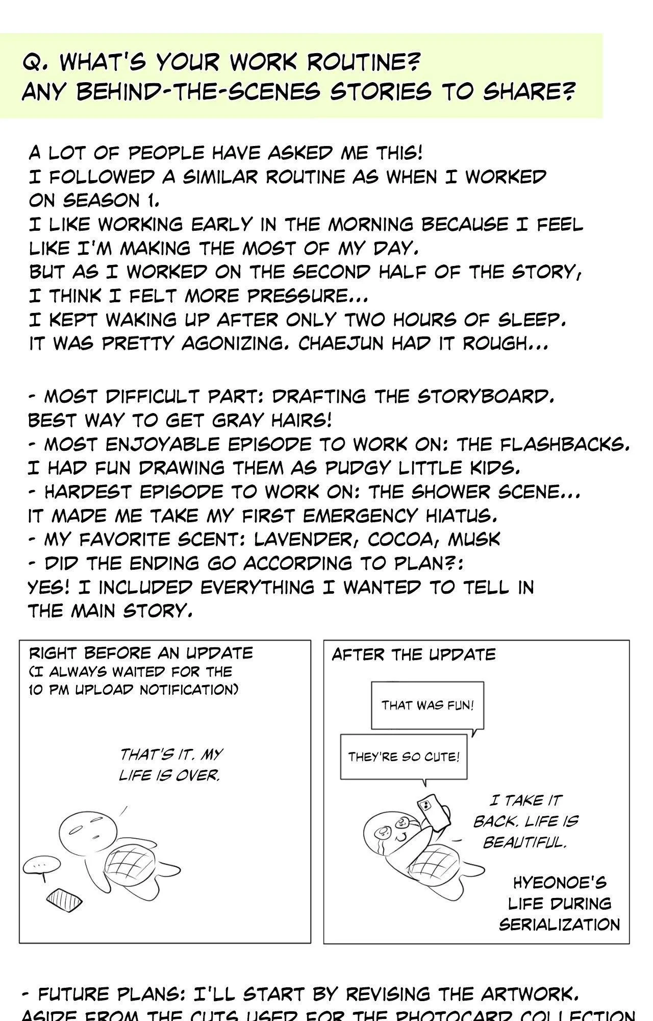 Afterword. : Creator’s Note, page 26