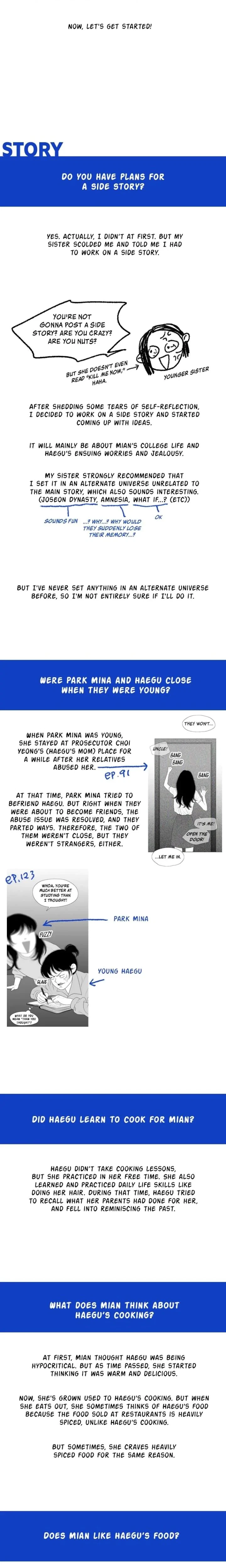 Kill Me Now Chapter 186x5 - Creator Note and Interview, page 2