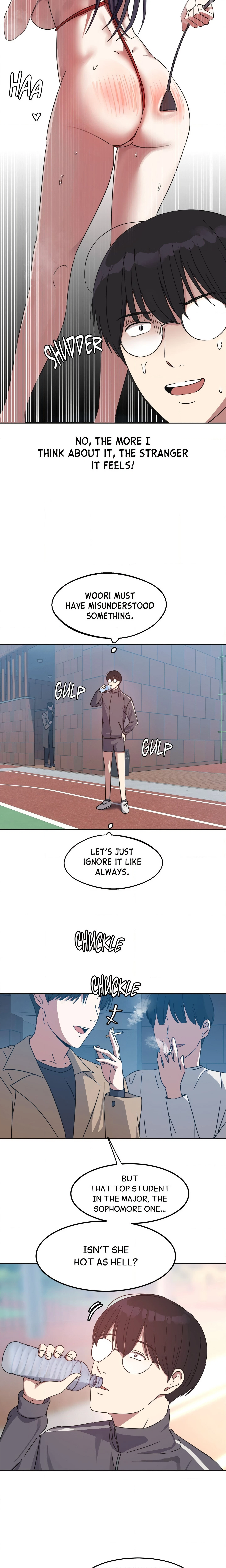 The Iron-Wall Beauty Of My Department Is A Masochist?! Chapter 2, page 3